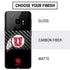 Utah Circle and Feather on Black Galaxy S9 Skin
